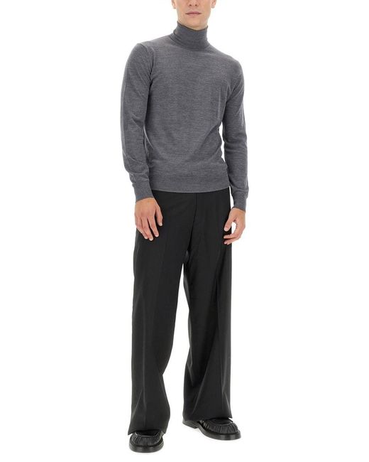 Ballantyne Gray Wool Turtleneck for men