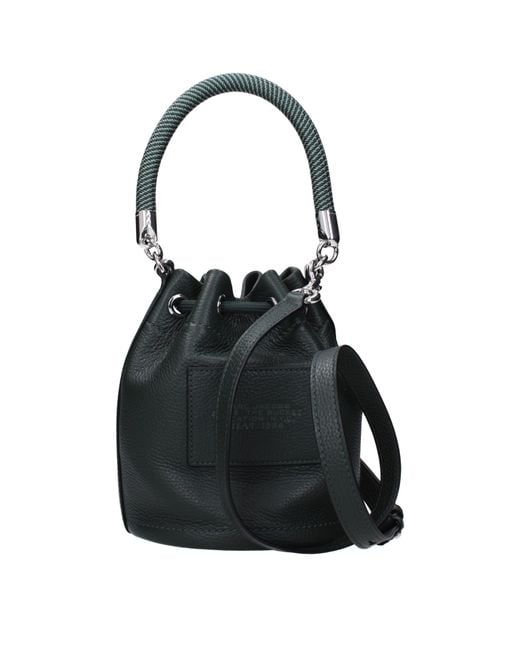 Marc Jacobs Black Handbags The Bucket Leather/Ivy