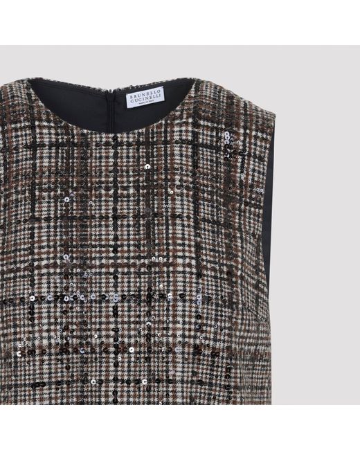 Brunello Cucinelli Mini-jurk in het Gray