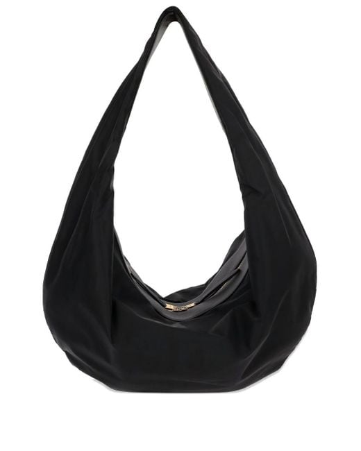 Khaite Black Olivia Sport Xl Nylon Hobo -Tasche