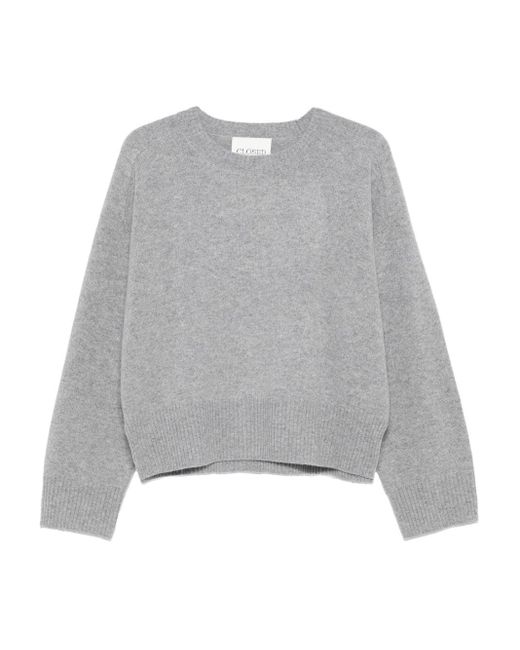 Closed Gesloten Wol Crewneck Jumper in het Gray