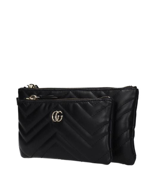 Gucci Black Marmont Pochette Leather