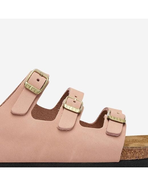 Birkenstock Pink Sandals Pelle
