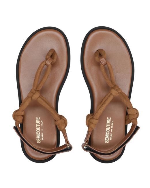 Semicouture Brown Sandals