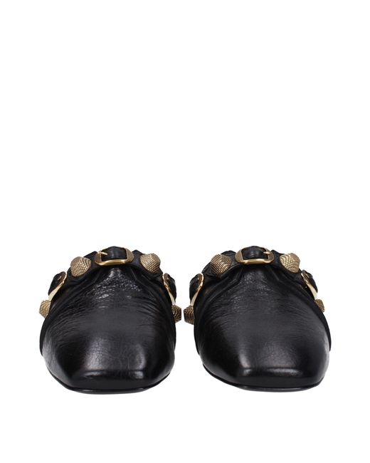 Balenciaga Slippers En Hoeven Dames 's Kopen Leer Zwart in het Black voor heren