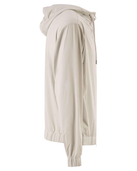 Herno Stretch Techno Nylon Bomberjack in het Gray voor heren