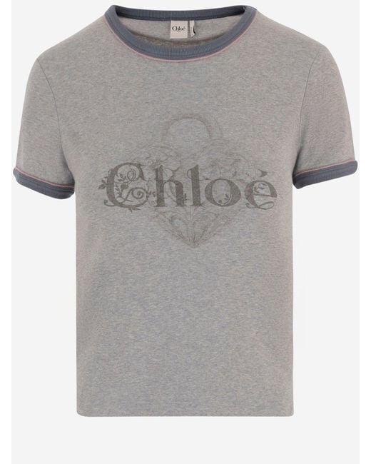 Chloé Gray T-Shirt And Polo Shirt
