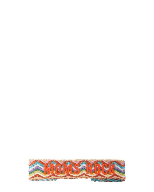 LABEL K White Braided Fabric Bracelet