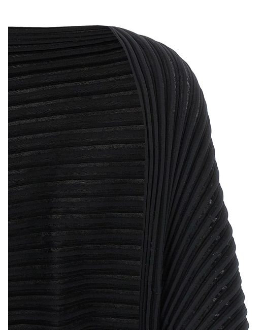Cardigan `` Stream '' Issey Miyake en coloris Black