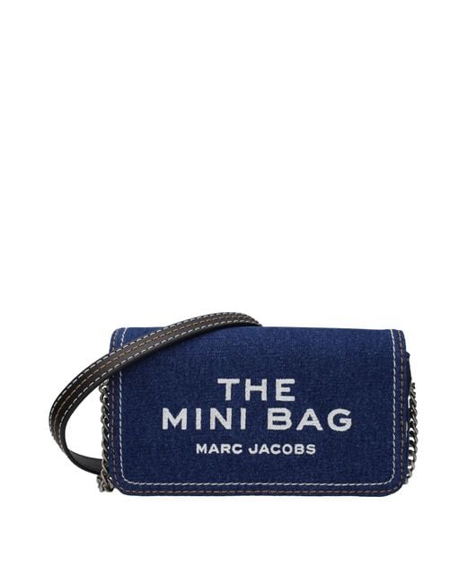 Marc Jacobs Blue Borse A Tracolla The Mini Bag Donna Tessuto Blu for men