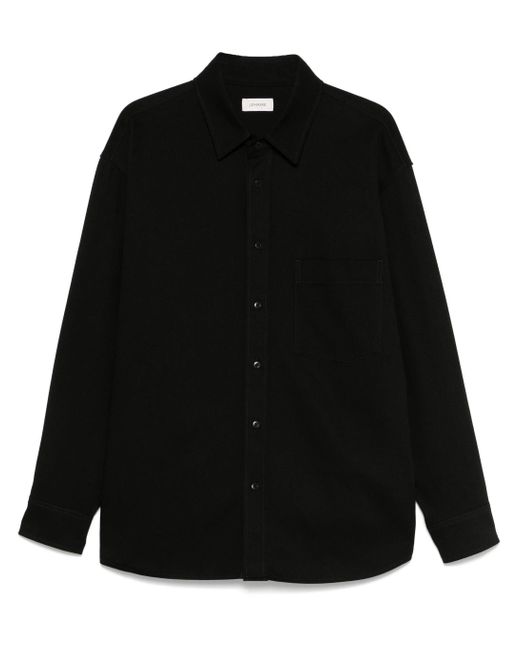 Lemaire Black Großes Hemd