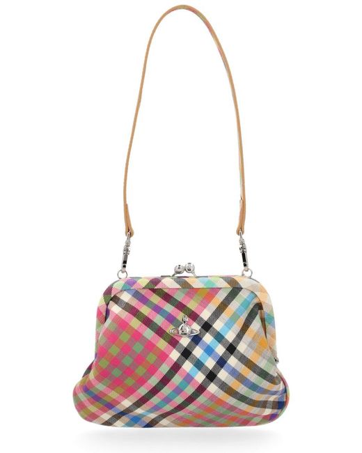 Vivienne Westwood White "Vivienne's Clutch" Bag
