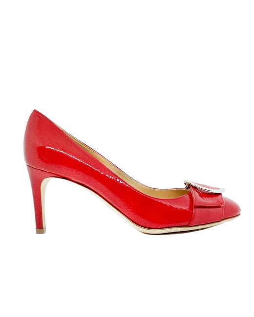 Sergio Rossi Red Patent Leather Pumps