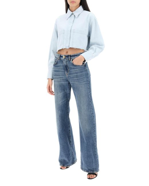 Jeans sueltos de Wanda con pierna ancha Pinko de color Blue