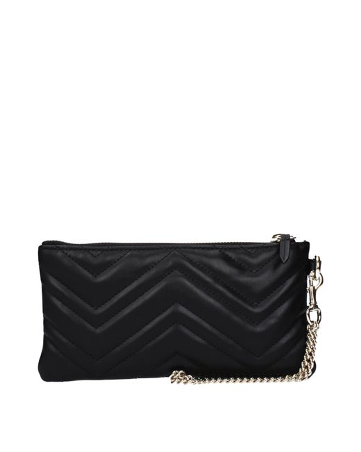 Gucci Black Marmont Pochette Leather