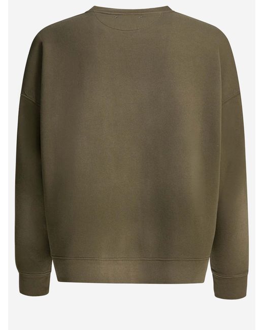 Golden Goose Deluxe Brand Green Cotton Sweatshirt With Logo