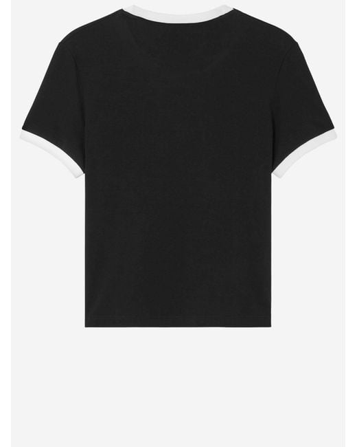 Versace Black Stretch Viscose T-Shirt