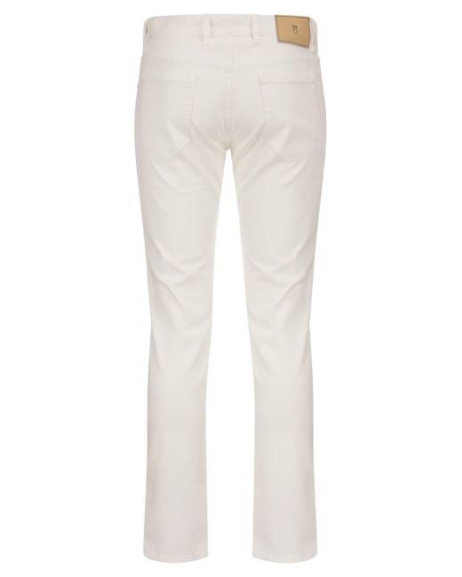 PT Torino White Swing Slim Fit Jeans for men