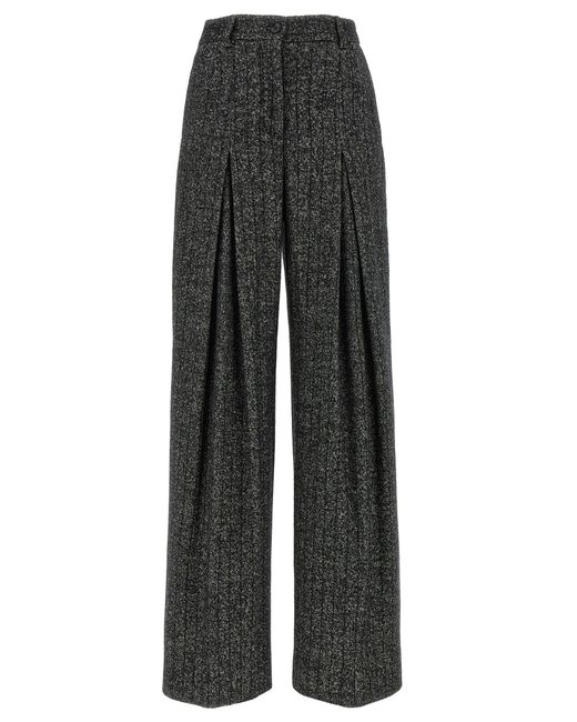 Dolce & Gabbana Gestreepte Wollen Broek in het Gray
