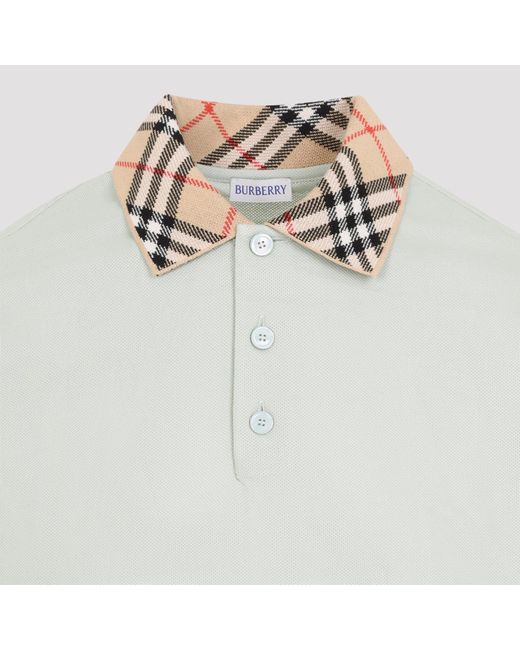 Burberry White Evan Polo