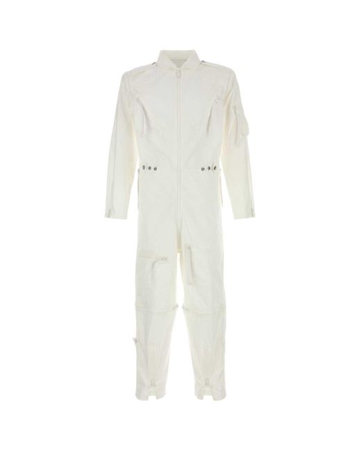 Prada White Cotton Jumpsuit for men