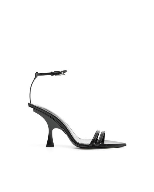 The Attico Black Ester Mismatch 95 Sandals