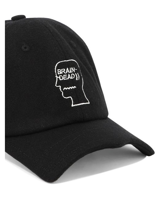 Brain Dead Black "Batwing" Cap for men