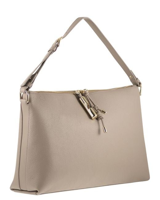 Furla Brown Debby Shoulder Bag M