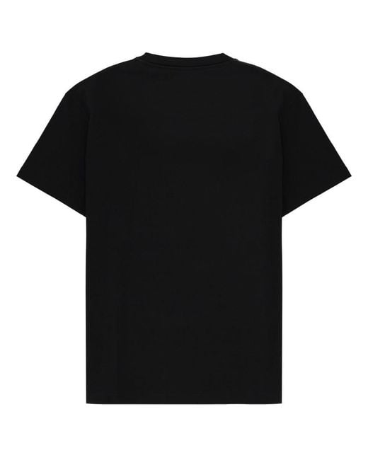 Fendi Black T Shirt Con Logo 3 D