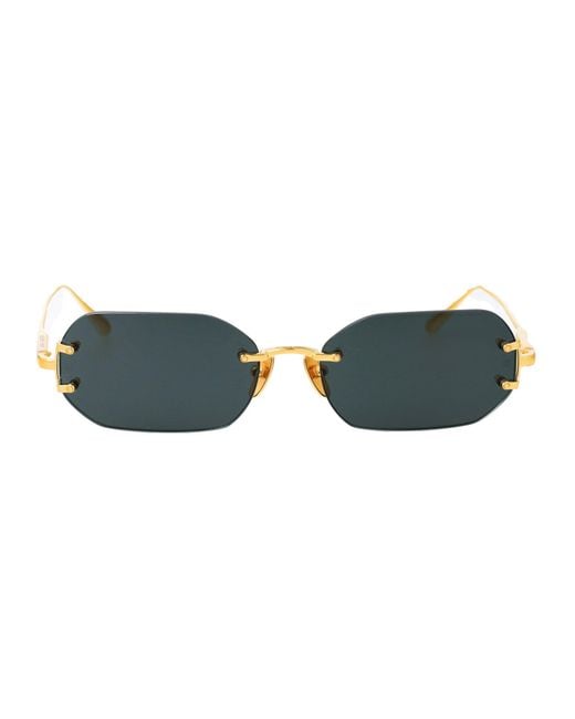 Linda Farrow Blue Sunglasses
