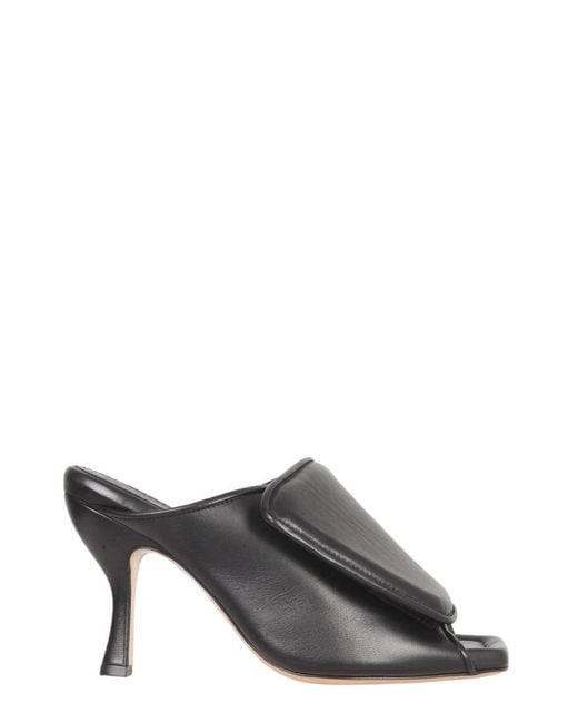 Gia Borghini Black Gia 2 Puffy Sandals for men