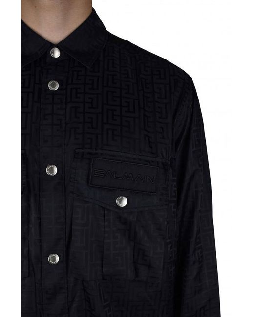 Camisa Balmain de hombre de color Blue