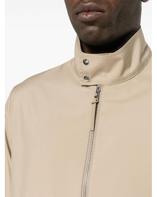Moncler Natural Chaberton Appliqué-Logo Jacket