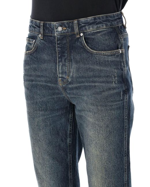 Represent Blue R2 Straight Leg Denim Jeans for men