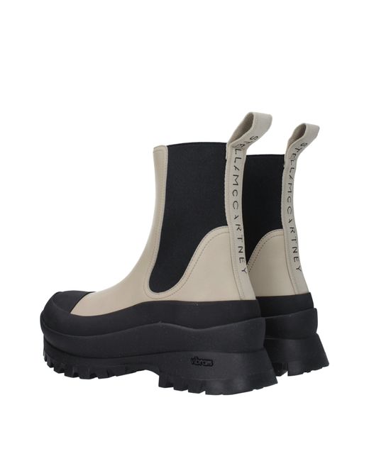 Stella McCartney Black Stivaletti Vibram Donna Eco Pelle Nero/Talpa for men