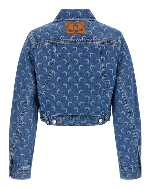 MARINE SERRE Blue 'Moon' Jacket