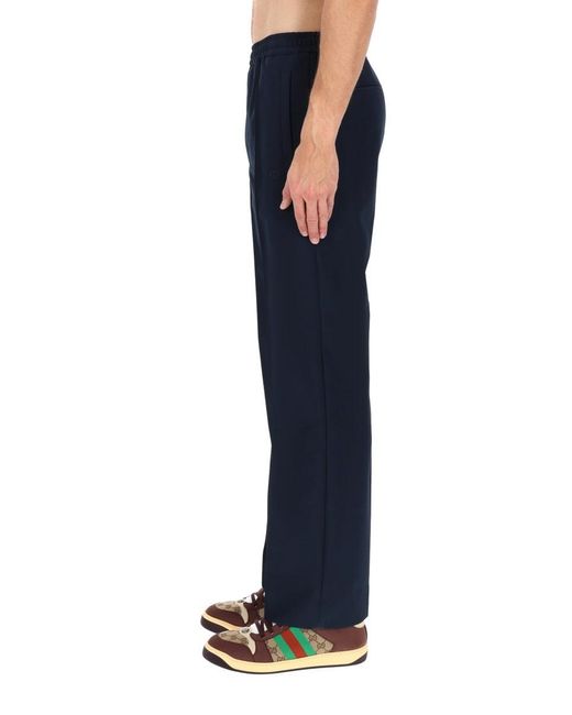 Gucci Blue Technical Panama Pants for men