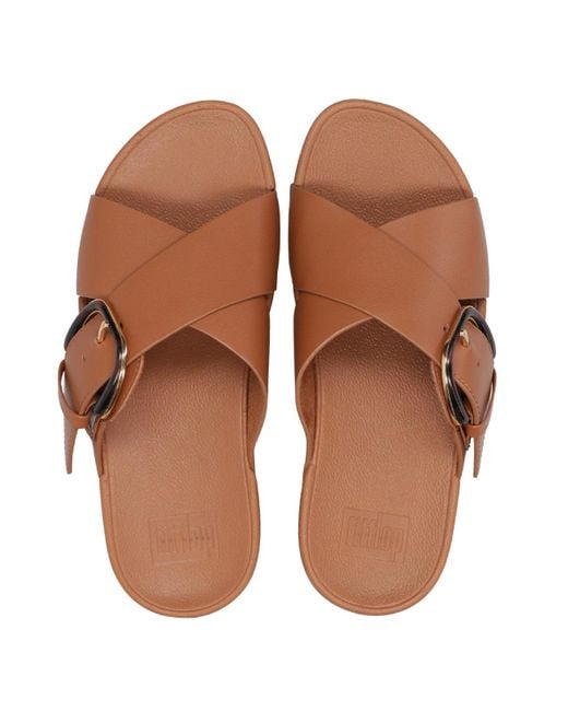 Fitflop Sandalen Leer Bruin in het Brown