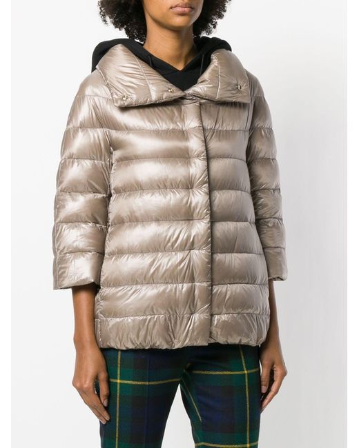 Herno Aminta Nylon Cape in het Gray