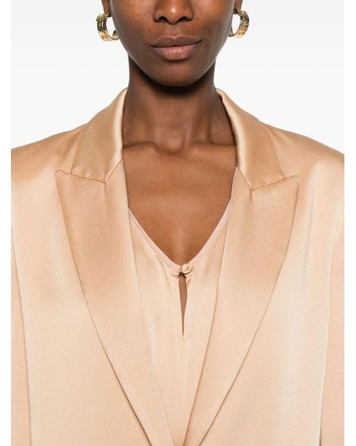 Forte_forte Natural Single-Breasted Blazer Jacket