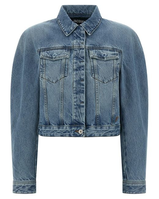 Jacquemus Blue 'La Veste De-Nimes Ovalo' Jacket