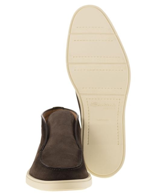 Santoni Wildleder -Wüstenstiefel in Brown für Herren