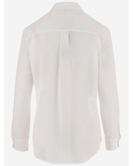 F.it White Acetate And Silk Shirt