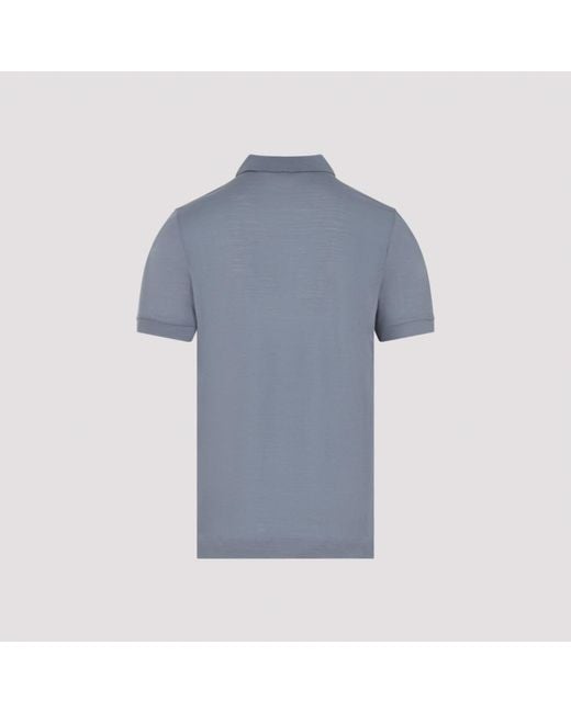 Giorgio Armani Blue Polo Shirt