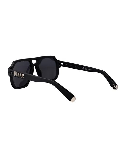 Philipp Plein Black Sunglasses for men
