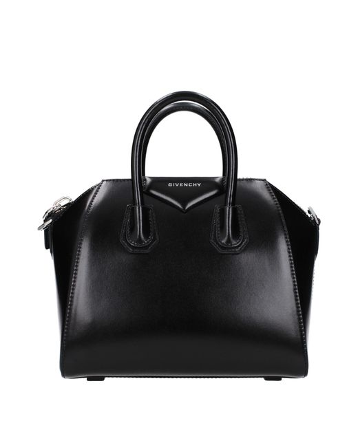 Givenchy Black Antigona Handbag Leather