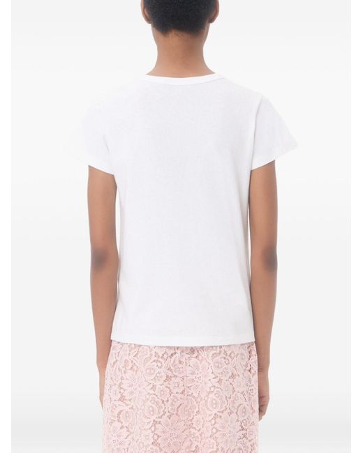 Valentino White Chez Cotton T-Shirt