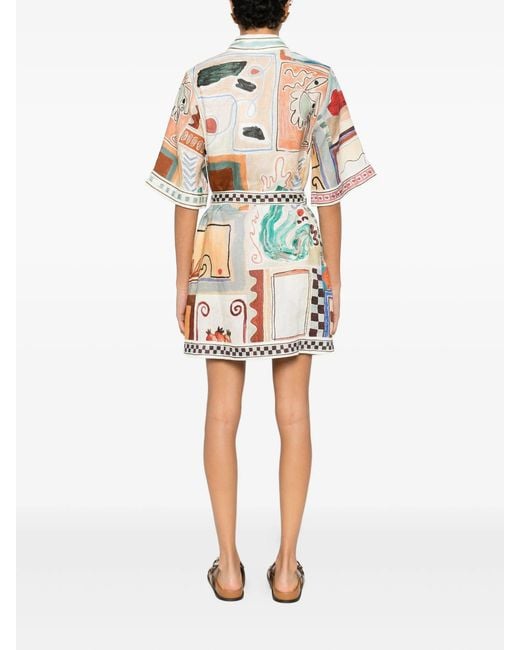 ALÉMAIS White Michelle Mini Dress