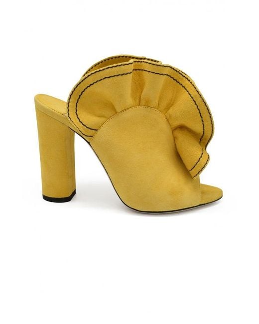 Jimmy Choo Yellow Haile 100 Mules