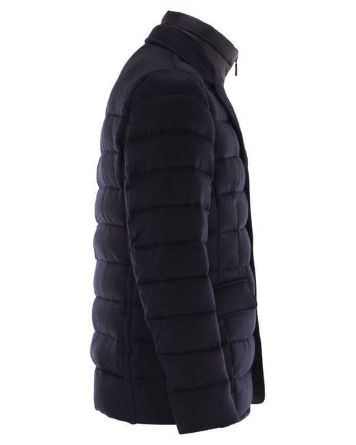 Moorer Blue Nomos Ls9 Jacket Style Down Jacket for men